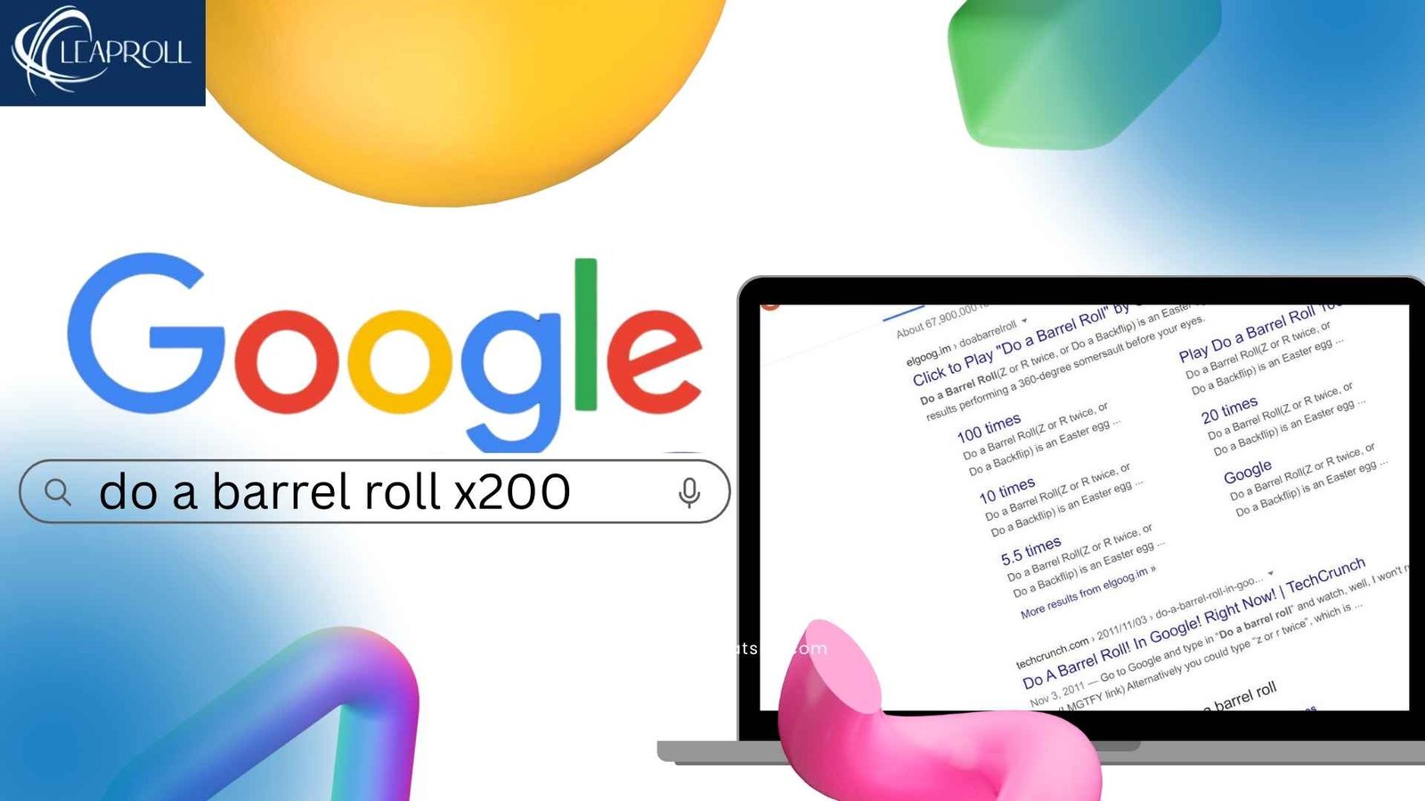 Do A Barrel Roll x200: Impact on Users & Google